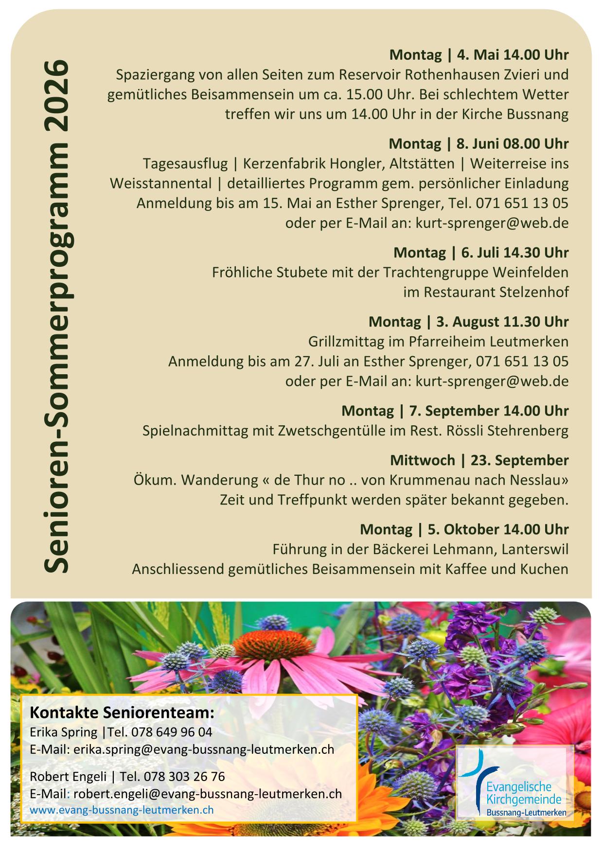 Senioren Sommer 2023